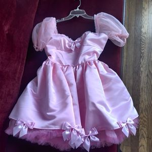 Dolls Kill Sugar Thrillz Satin Organza dress XL